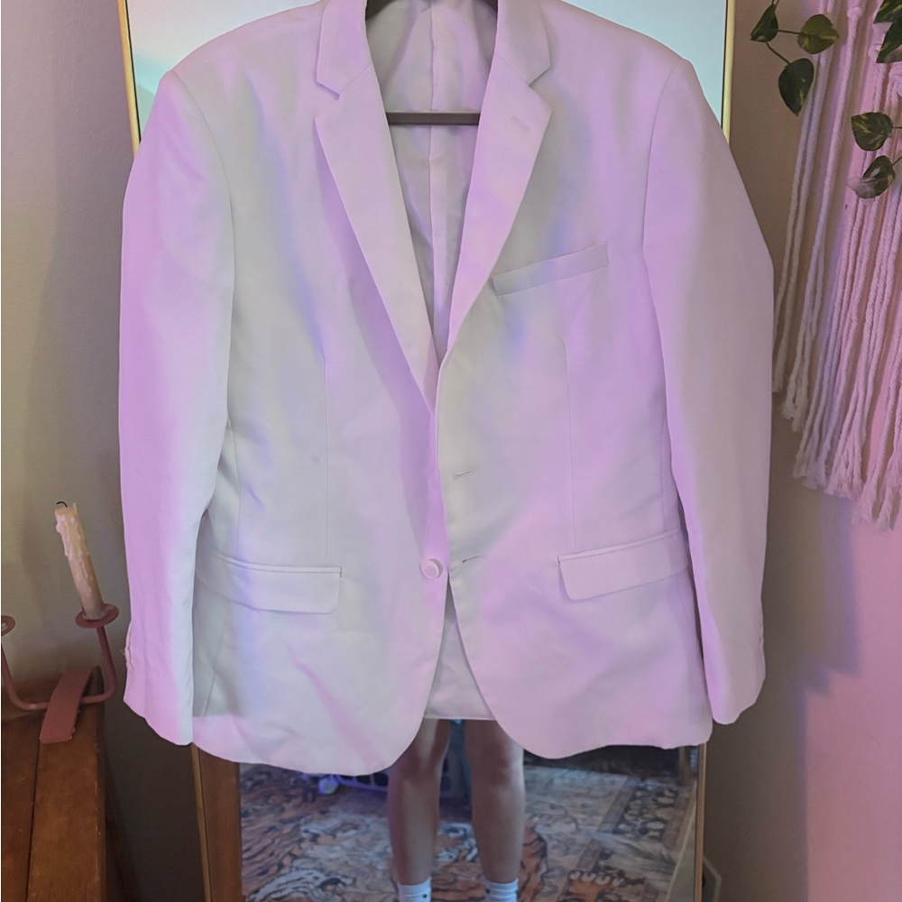 Vince White Men's Single-Breasted Two-Button Blazer